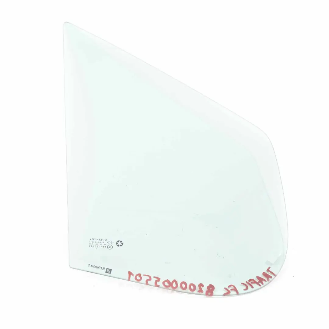 Renault Trafic Vivaro Window Quarter Glass Front Door Left N/S AS2 - SKU 8200005501 - Part number 8200005501