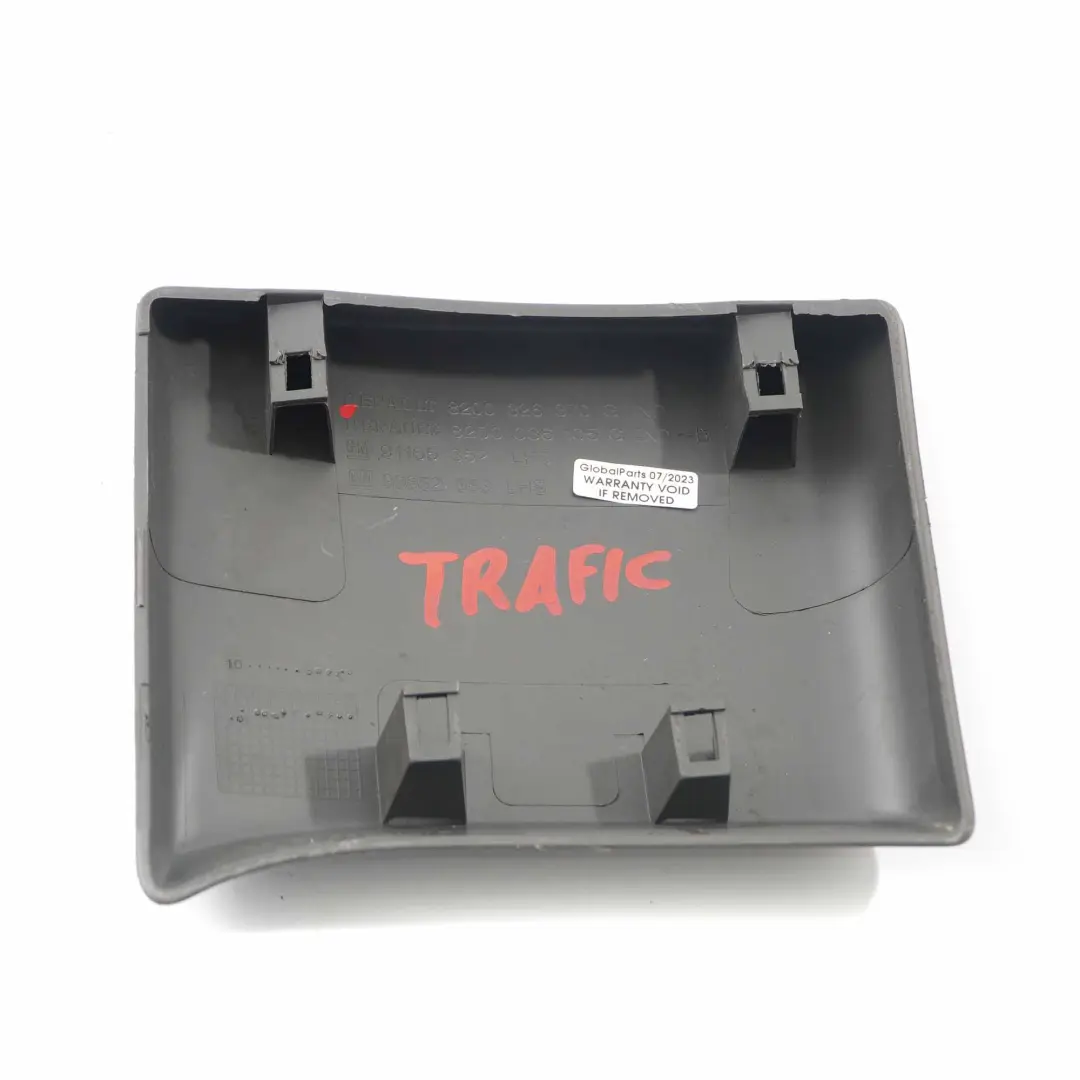 Moldura Lateral Renault Trafic Opel Vivaro Panel Izquierdo Pilar B para con número de pieza 8200036105 Moldura Lateral Renault Trafic Opel Vivaro Panel Izquierdo Pilar B - SKU 8200036105 - Número de pieza 8200036105