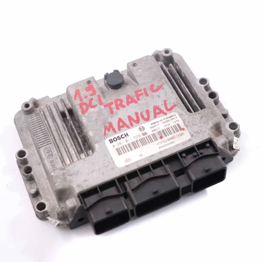 Control Unit Module ECU Manual to Renault Trafic 1.9 DCI Diesel Engine with Part number 8200051608 Renault Trafic 1.9 DCI Diesel Engine Control Unit Module ECU Manual - SKU 8200051608 - Part number 8200051608