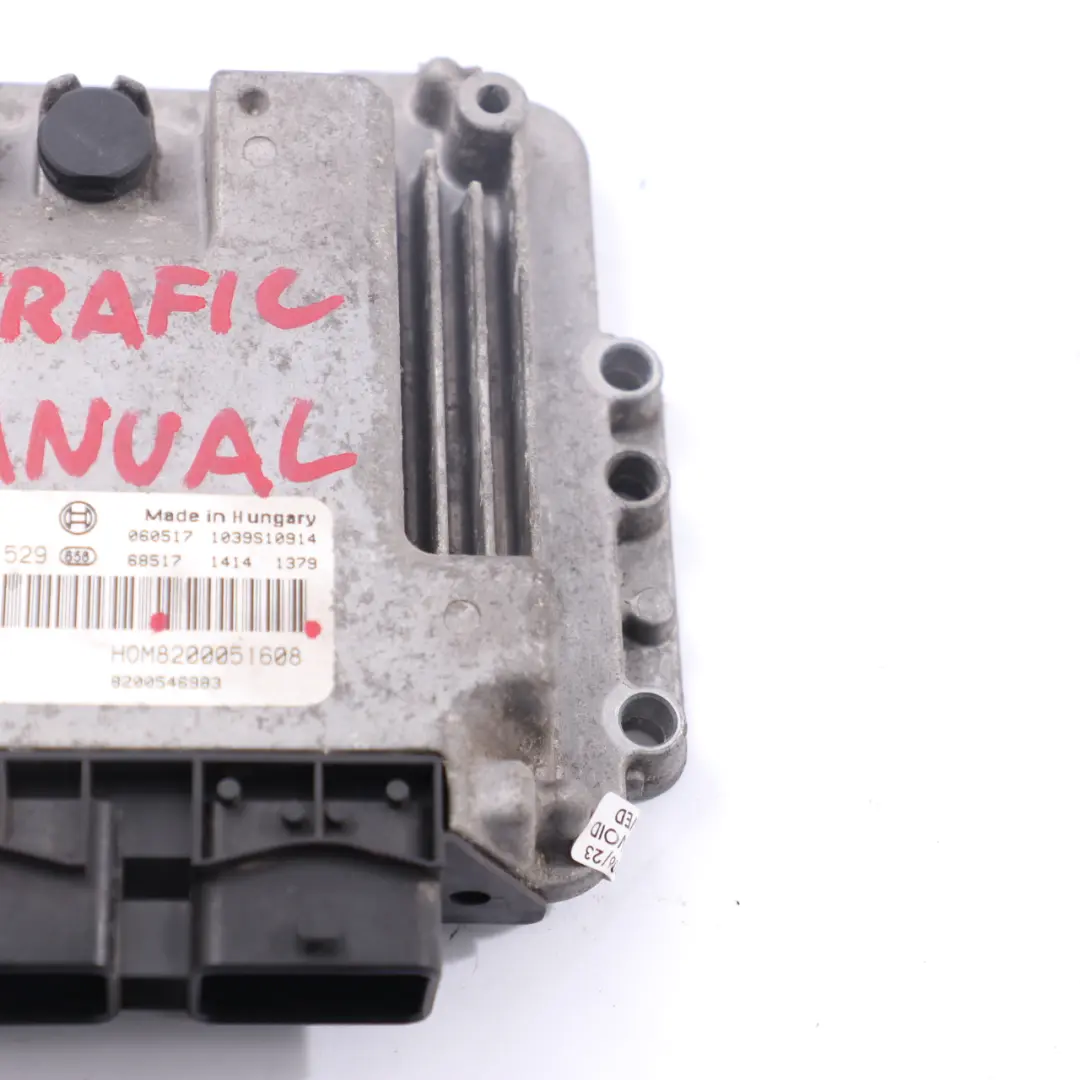 Renault Trafic 1.9 DCI Diesel Engine Control Unit Module ECU Manual - SKU 8200051608 - Part number 8200051608