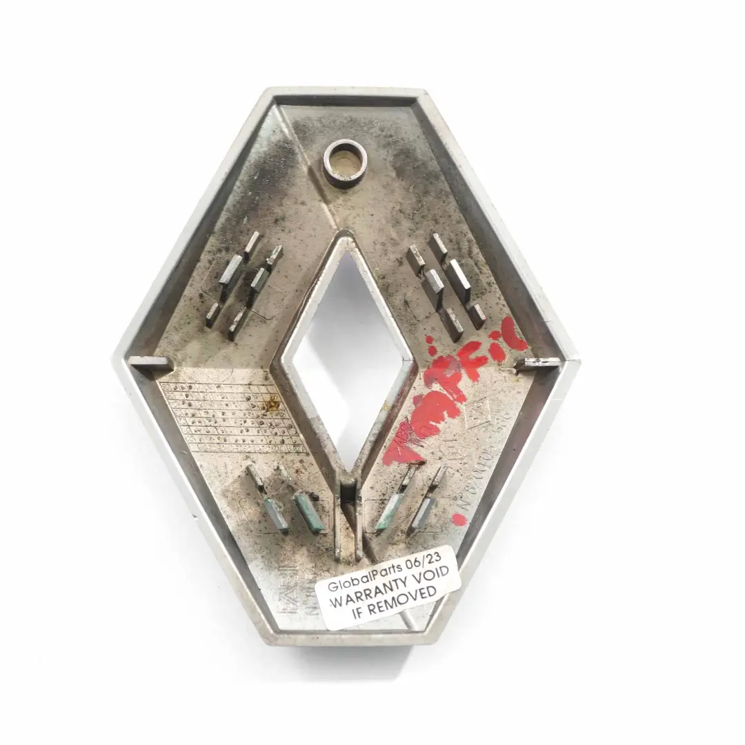 Hood Emblem Front Logo Hood Bonnet Badge Renault Clio Trafic - SKU 8200052586 - Part number 8200052586