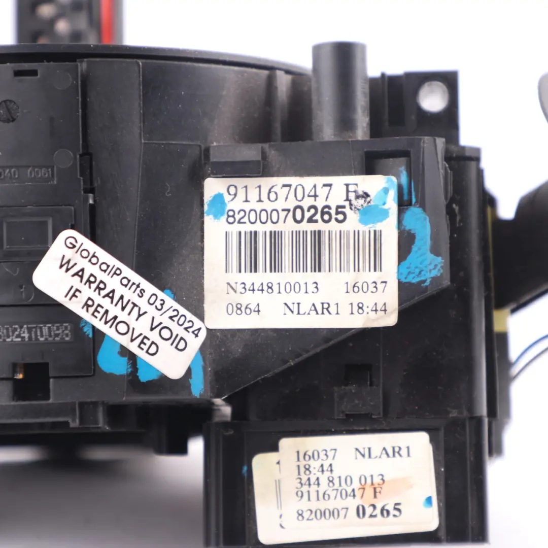 Steering Column Cluster Wiper Stalk Squib Slip Switch to Renault Trafic with Part number 8200070265 Renault Trafic Steering Column Cluster Wiper Stalk Squib Slip Switch - SKU 8200070265-2 - Part number 8200070265