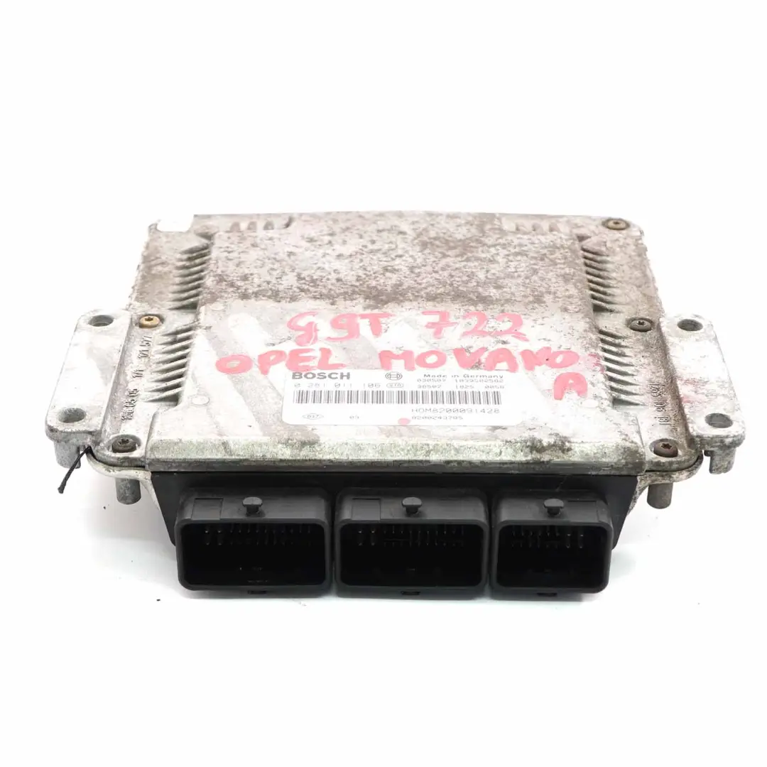 Opel Movano A G9T722 Motorsteuergerät ECU Modul Diesel Schaltgetriebe - SKU 8200091428 - Teilenummer 8200091428