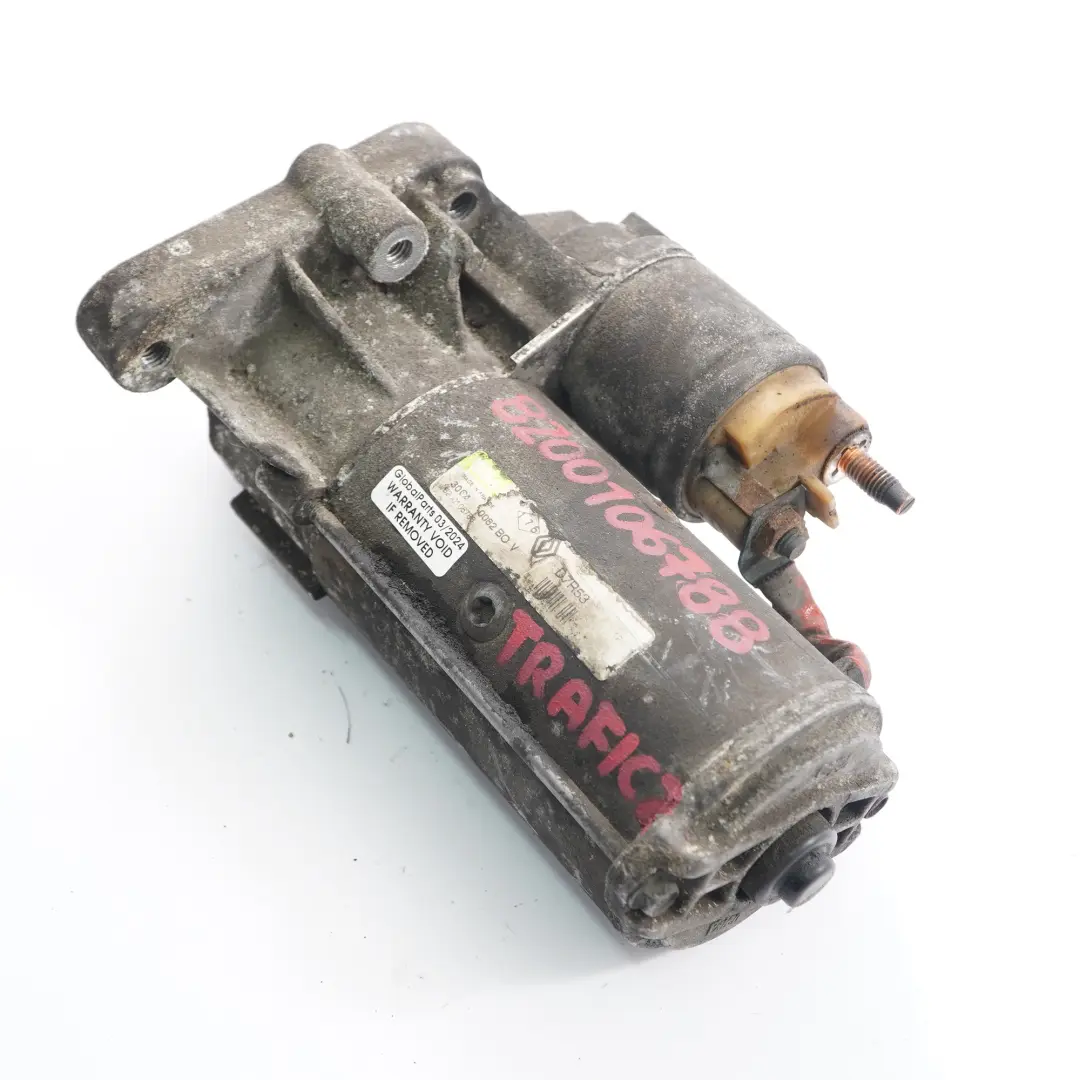 Motor de arranque Renault Trafic II Opel Vivaro A Diesel 2.5 dCi - SKU 8200106788 - Número de pieza 8200106788