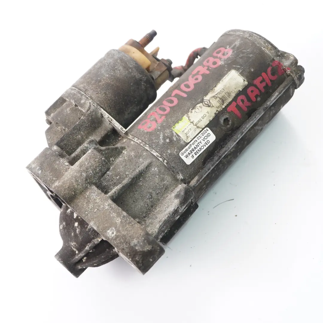  Motor de arranque Renault Trafic II Opel Vivaro A Diesel 2.5 dCi - SKU 8200106788 - Número de pieza 8200106788