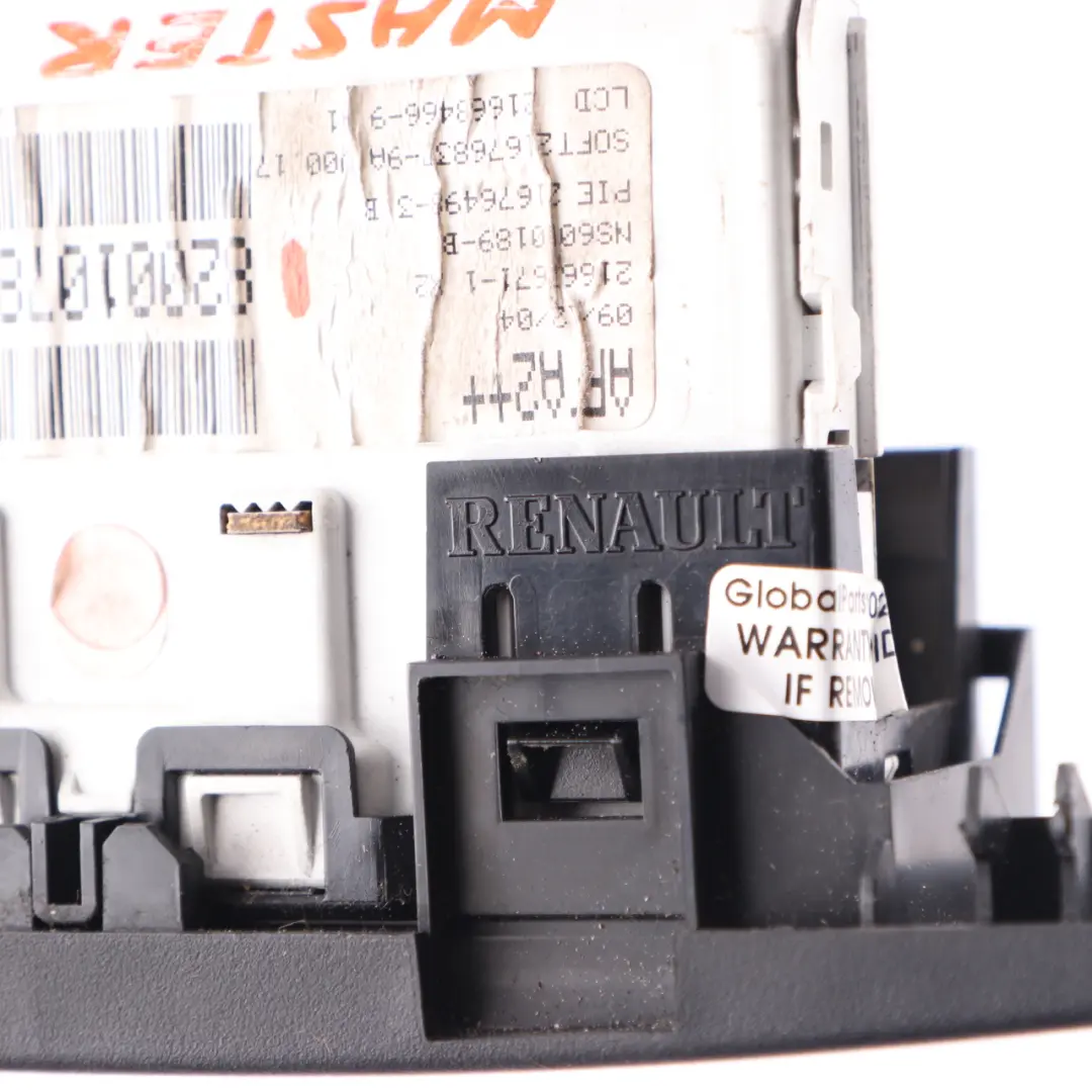 Renault Master 2 Display Digital Clock Control Unit Panel - SKU 8200107839B - Part number 8200107839B