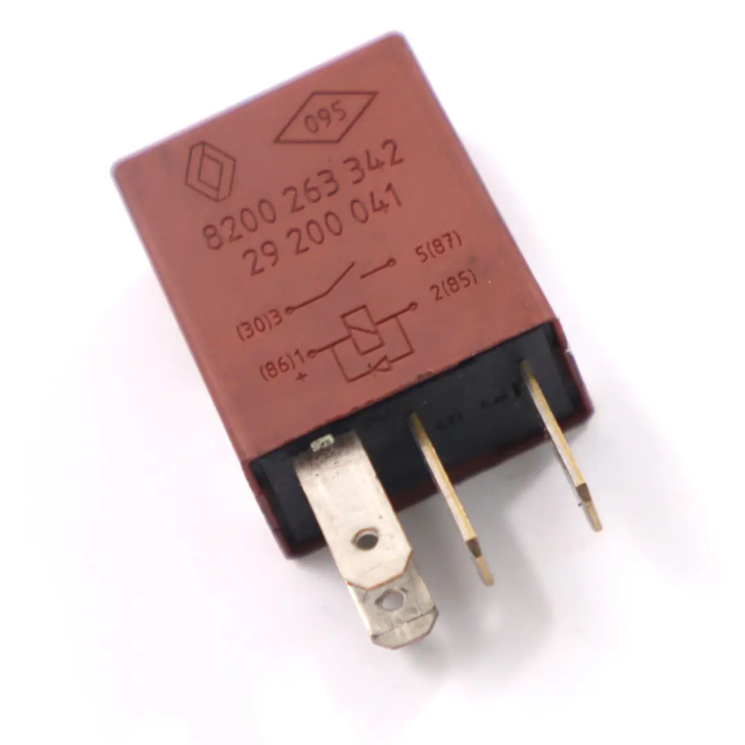 Renault Relais modul Steuergerät Braun 12V 20A 4 Pins - SKU 8200263342 - Teilenummer 8200263342