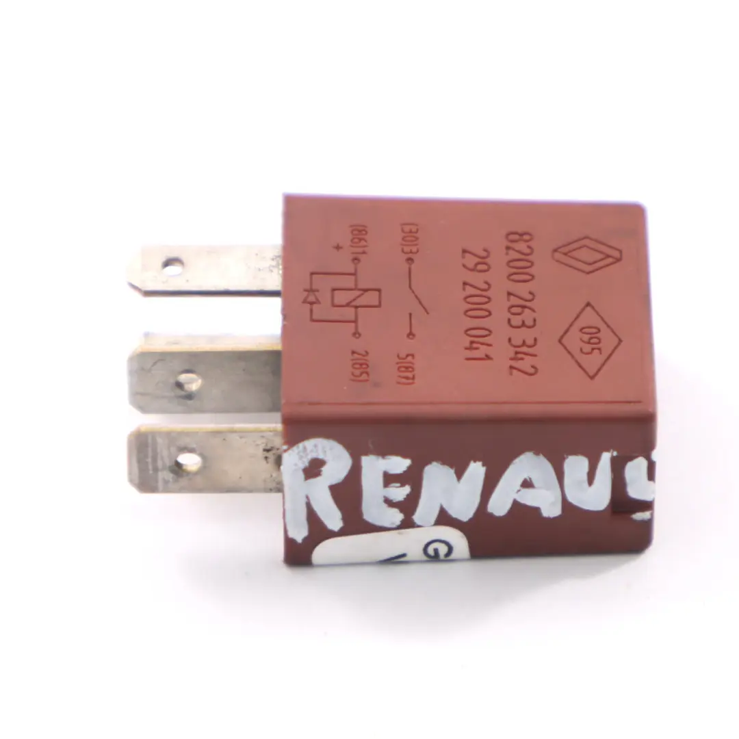 Module de relais Unité de contrôle Marron 12V 20A 4 Pins pour Renault à propos du numéro de pièce 8200263342 Renault Module de relais Unité de contrôle Marron 12V 20A 4 Pins - SKU 8200263342 - Numéro de pièce 8200263342