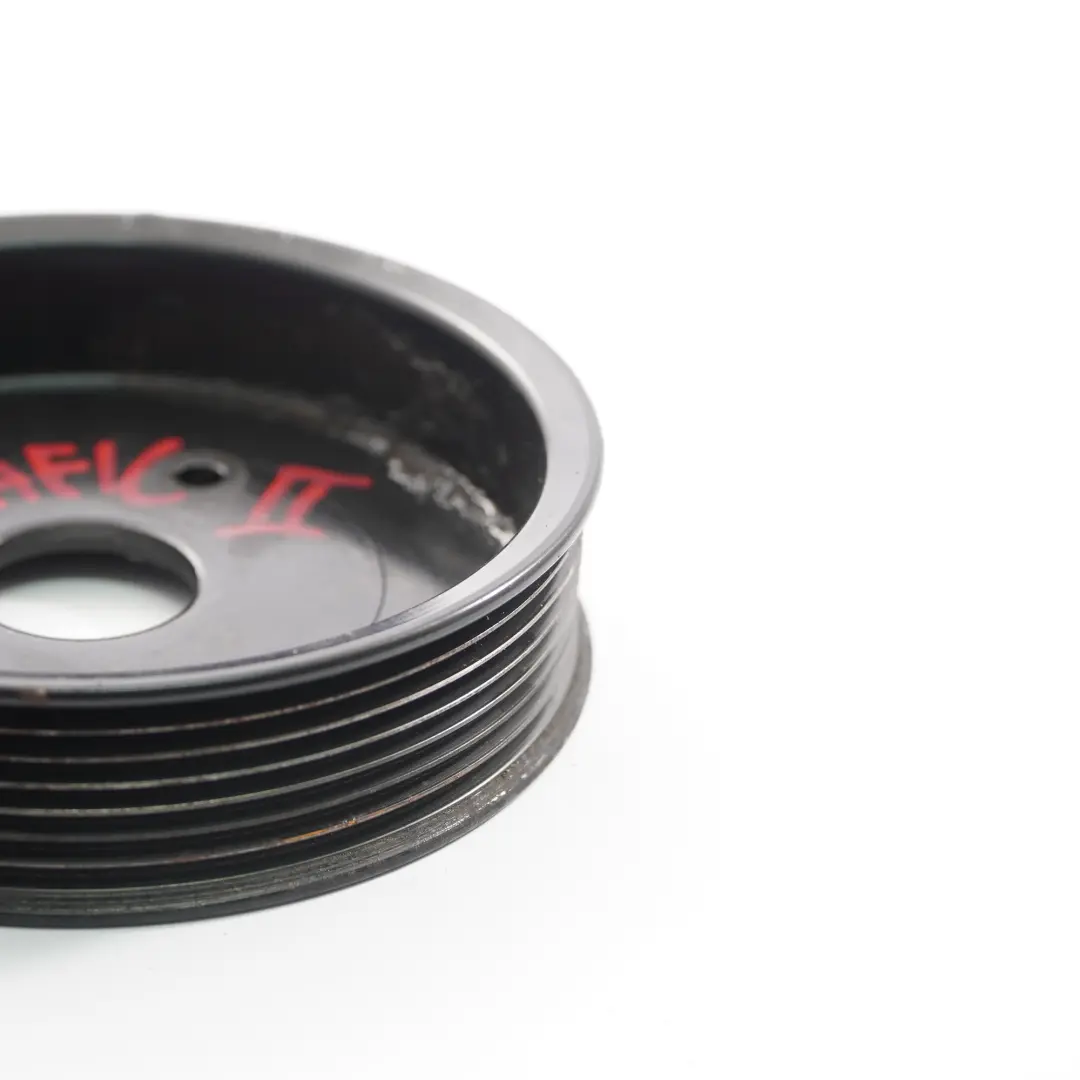 Pompa servosterzo Puleggia per Renault Trafic II Opel Vivaro A 2.0 DCI con numero di parte 8200357347 Renault Trafic II Opel Vivaro A 2.0 DCI Pompa servosterzo Puleggia - SKU 8200357347 - Numero di parte 8200357347