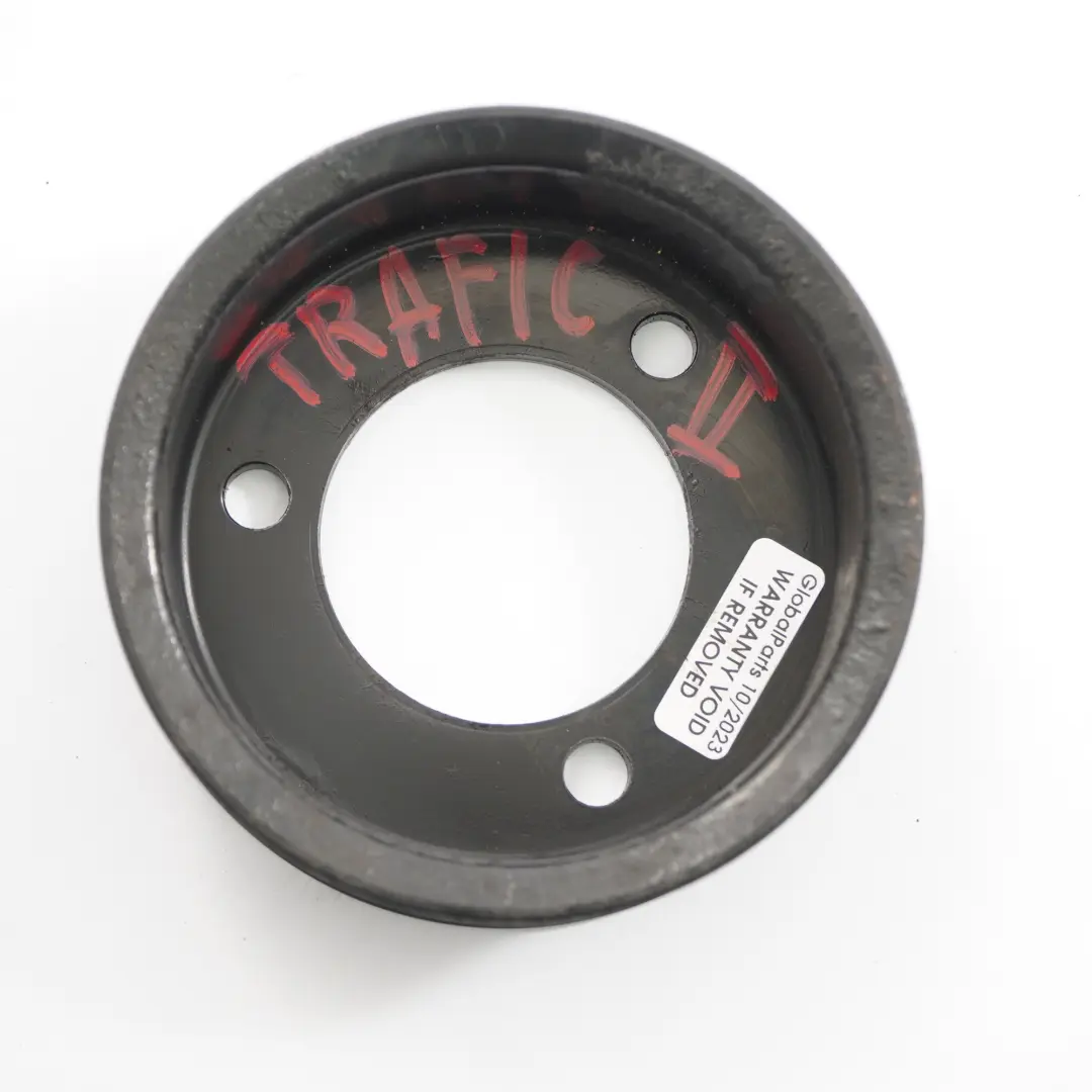 Water Pump Pulley to Renault Trafic II Opel Vivaro A 2.0 DCI Engine with Part number 8200357354 Renault Trafic II Opel Vivaro A 2.0 DCI Engine Water Pump Pulley - SKU 8200357354 - Part number 8200357354