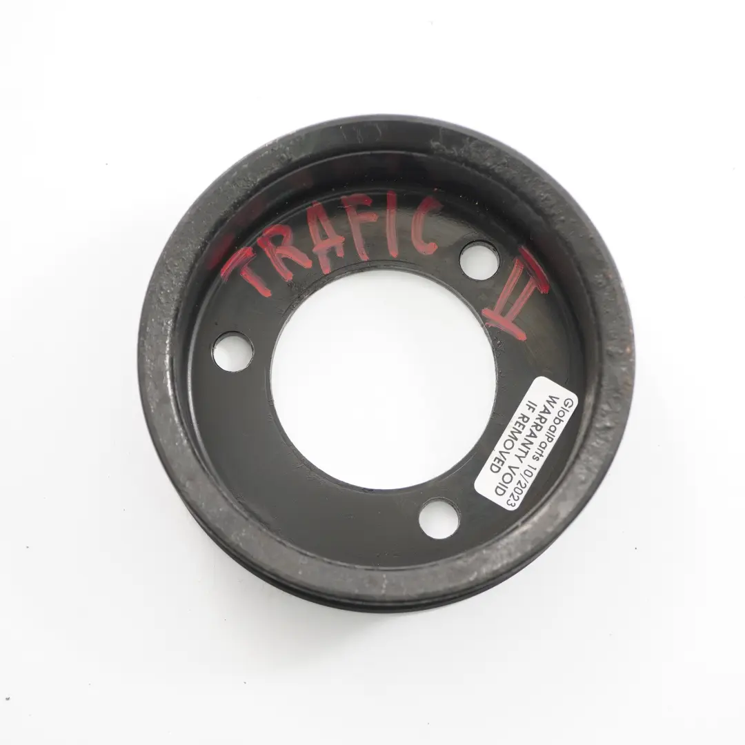 Water Pump Pulley to Renault Trafic II Opel Vivaro A 2.0 DCI Engine with Part number 8200357354 Renault Trafic II Opel Vivaro A 2.0 DCI Engine Water Pump Pulley - SKU 8200357354 - Part number 8200357354