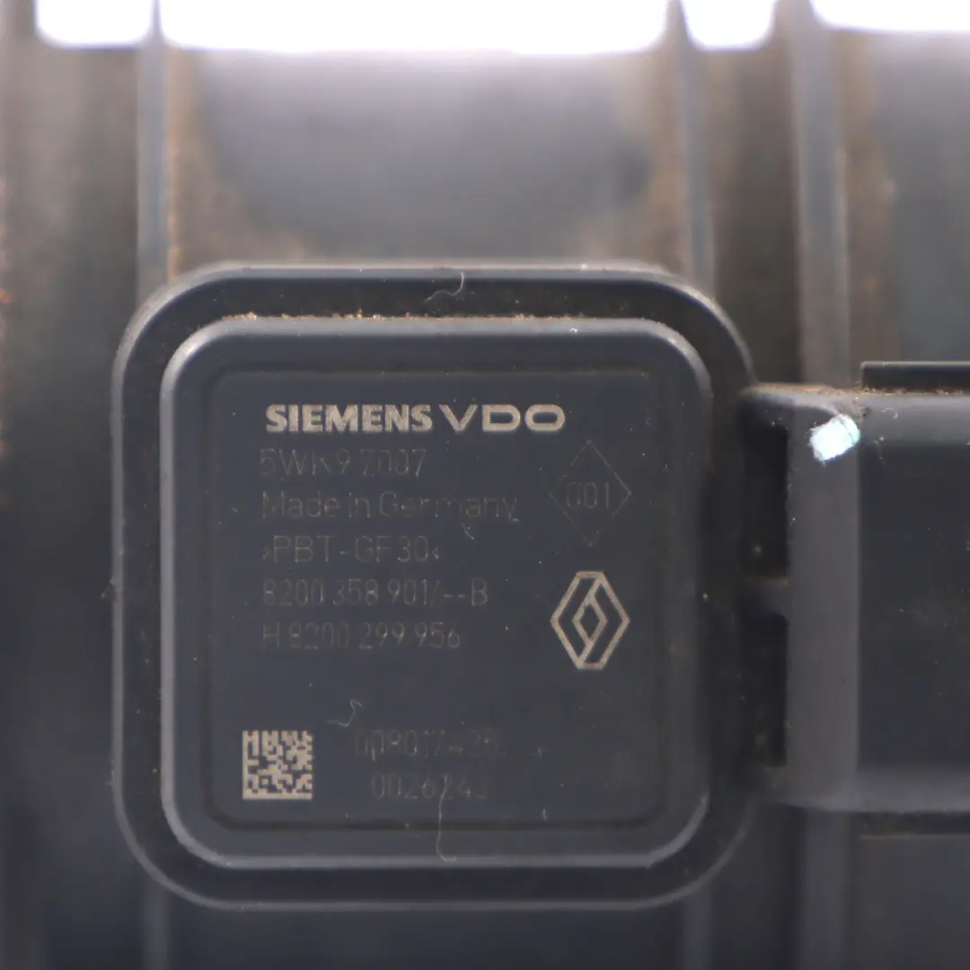 1.5DCI Sensore del misuratore massa flusso d'aria per Renault Laguna III Clio III con numero di parte 8200358901 Renault Laguna III Clio III 1.5DCI Sensore del misuratore massa flusso d'aria - SKU 8200358901 - Numero di parte 8200358901