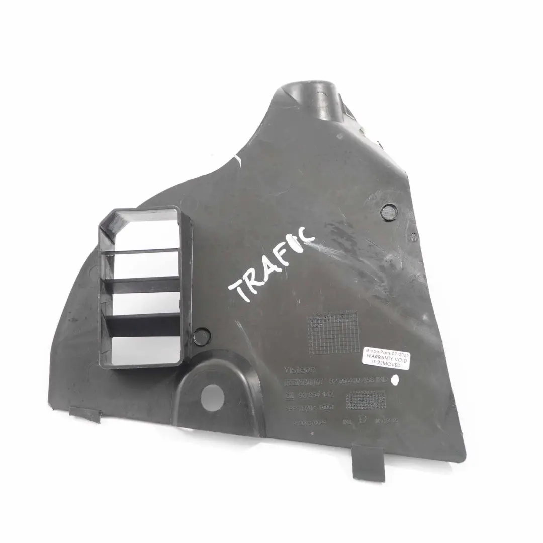 Renault Trafic II Guide conduite air Tuyau aération Dégagement Garniture Droite - SKU 8200410458 - Numéro de pièce 8200410458