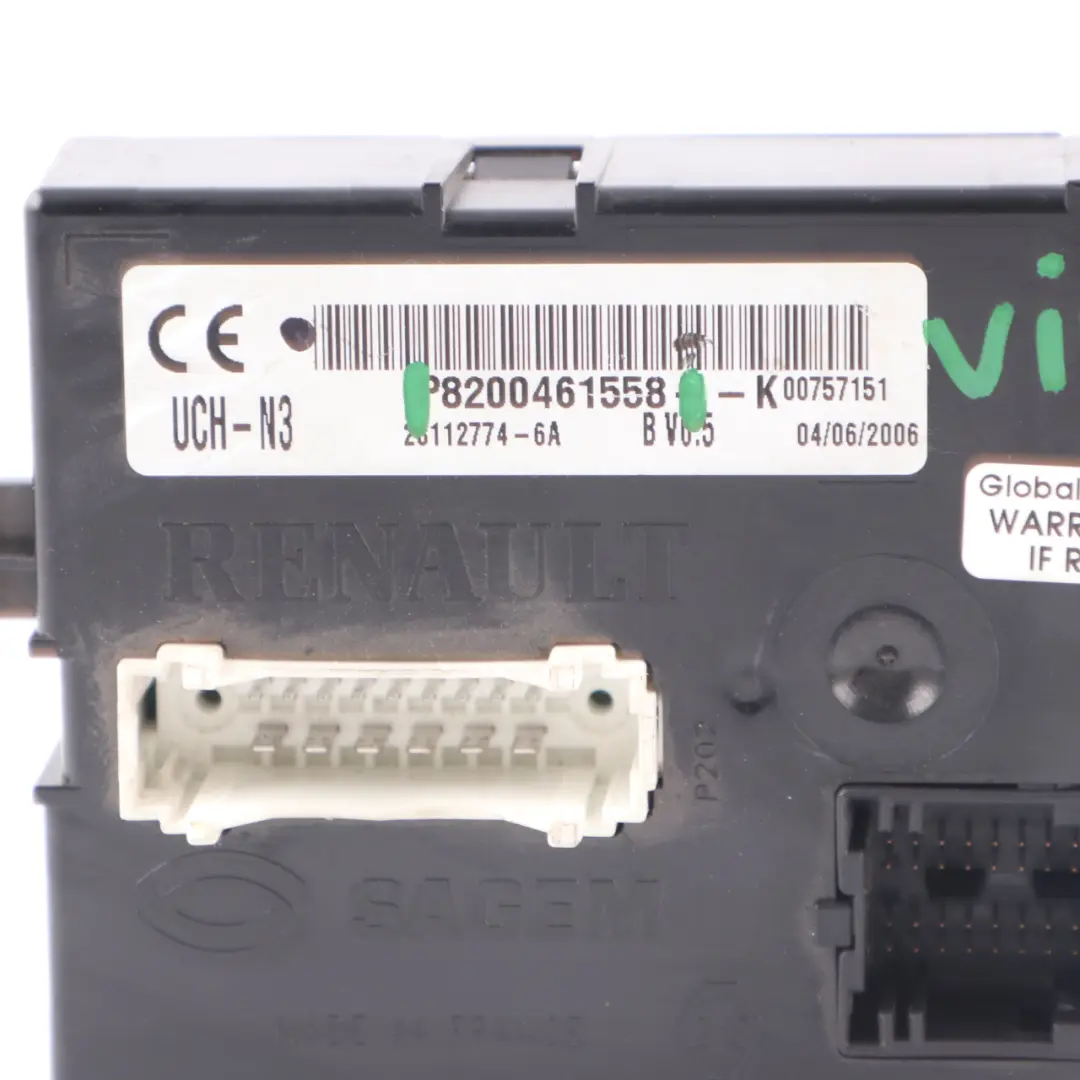 Body Control Module ECU to Renault Trafic 2 Vauxhall Vivaro A with Part number 8200461558 Renault Trafic 2 Vauxhall Vivaro A Body Control Module ECU - SKU 8200461558 - Part number 8200461558