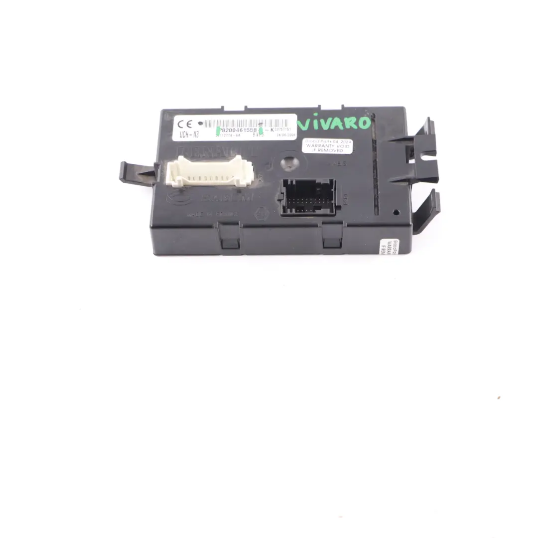 Body Control Module ECU to Renault Trafic 2 Vauxhall Vivaro A with Part number 8200461558 Renault Trafic 2 Vauxhall Vivaro A Body Control Module ECU - SKU 8200461558 - Part number 8200461558