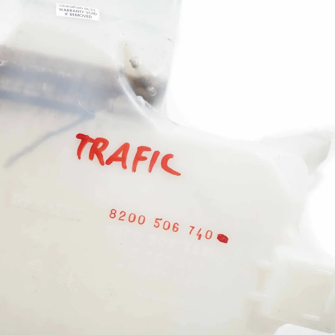 Botella Lavaparabrisas Depósito de Líquido para Renault Trafic II con número de pieza 8200506740 Renault Trafic II Botella Lavaparabrisas Depósito de Líquido - SKU 8200506740 - Número de pieza 8200506740