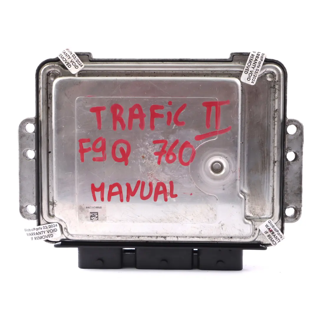 F9Q 760 Modulo di controllo motore ECU Manuale per Renault Trafic F83 con numero di parte 8200546983 Renault Trafic F83 F9Q 760 Modulo di controllo motore ECU Manuale - SKU 8200546983 - Numero di parte 8200546983