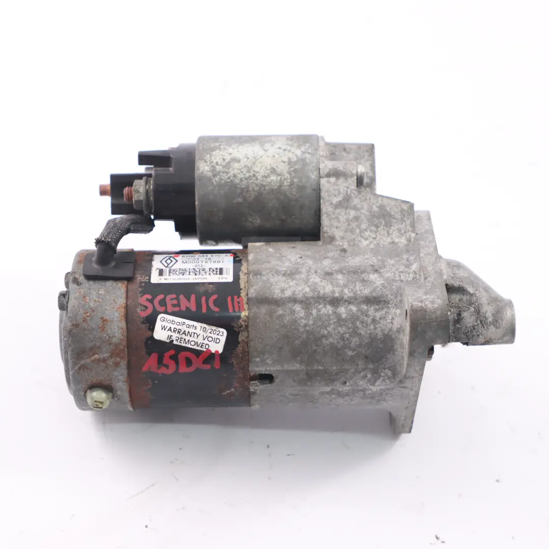 Renault Scenic 1.5 DCi Diesel Starter Motor Actuator Valeo - SKU 8200584675A - Part number 8200584675A