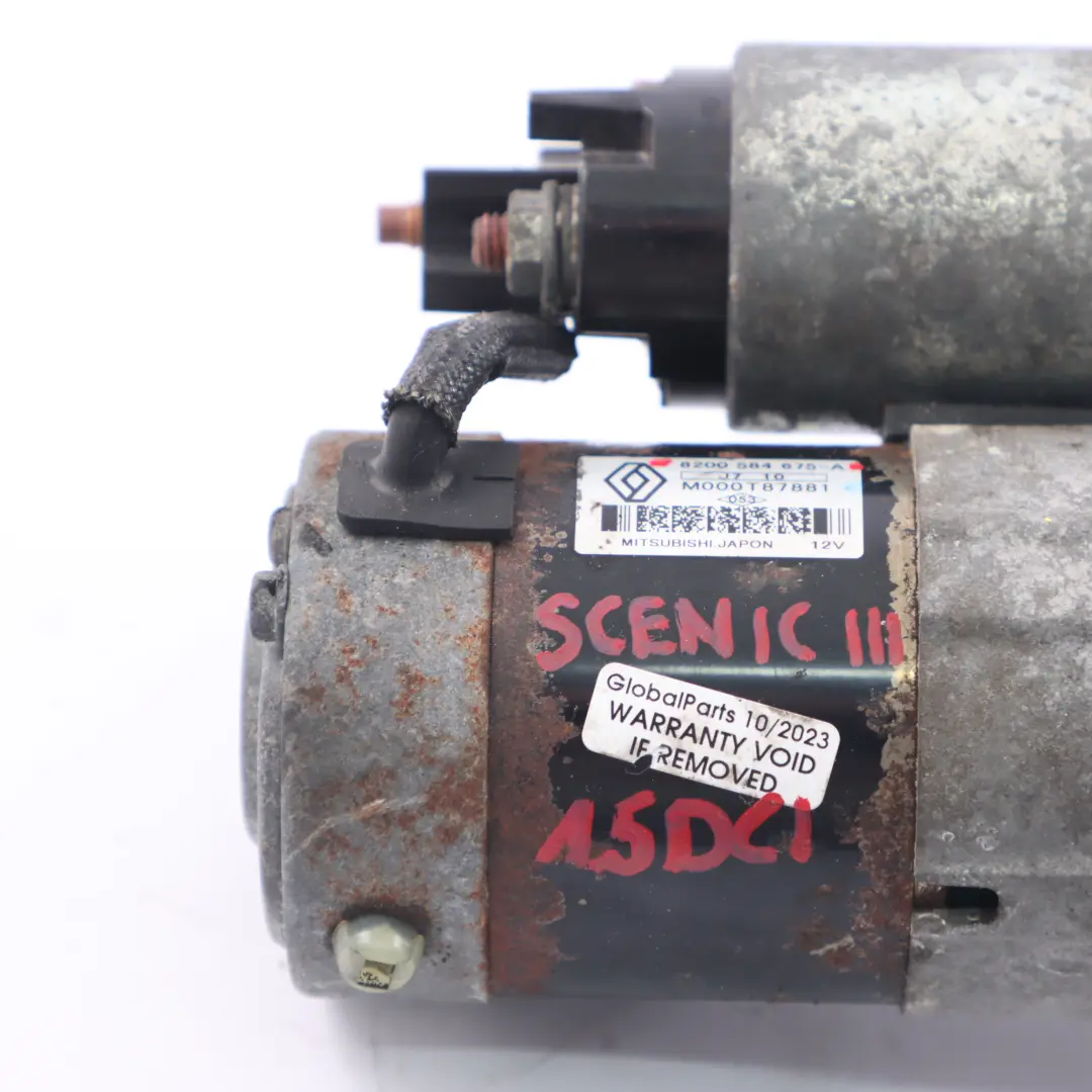 Renault Scenic 1.5 DCi Diesel Starter Motor Actuator Valeo - SKU 8200584675A - Part number 8200584675A