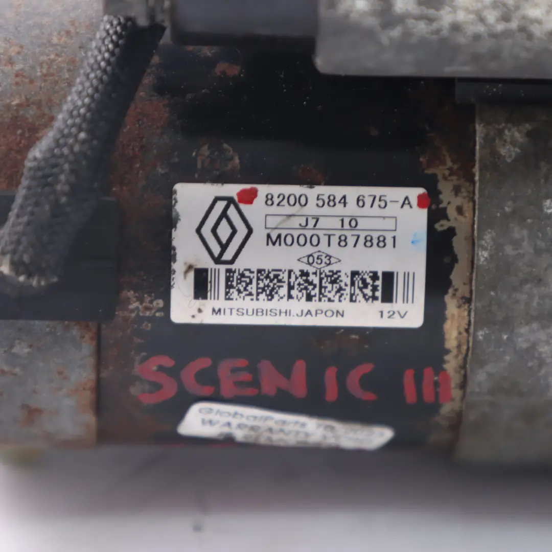 Motorino di avviamento Valeo 8200628419 per Renault Trafic Scenic 1.9 DCI Diesel con numero di parte 8200584675A Renault Trafic Scenic 1.9 DCI Diesel Motorino di avviamento Valeo 8200628419 - SKU 8200584675A - Numero di parte 8200584675A