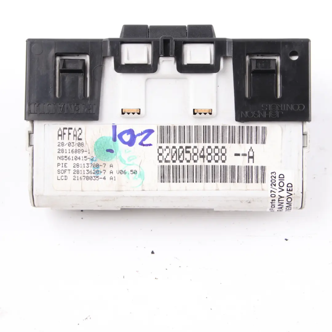 Display Screen Multifunction Unit Dashboard to Renault Trafic II with Part number 8200584888 Renault Trafic II Display Screen Multifunction Unit Dashboard - SKU 8200584888 - Part number 8200584888