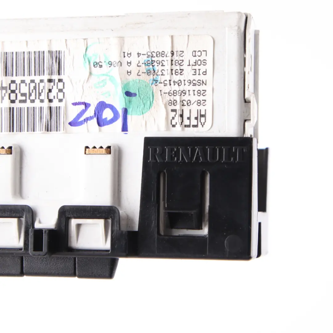 Display Screen Multifunction Unit Dashboard to Renault Trafic II with Part number 8200584888 Renault Trafic II Display Screen Multifunction Unit Dashboard - SKU 8200584888 - Part number 8200584888