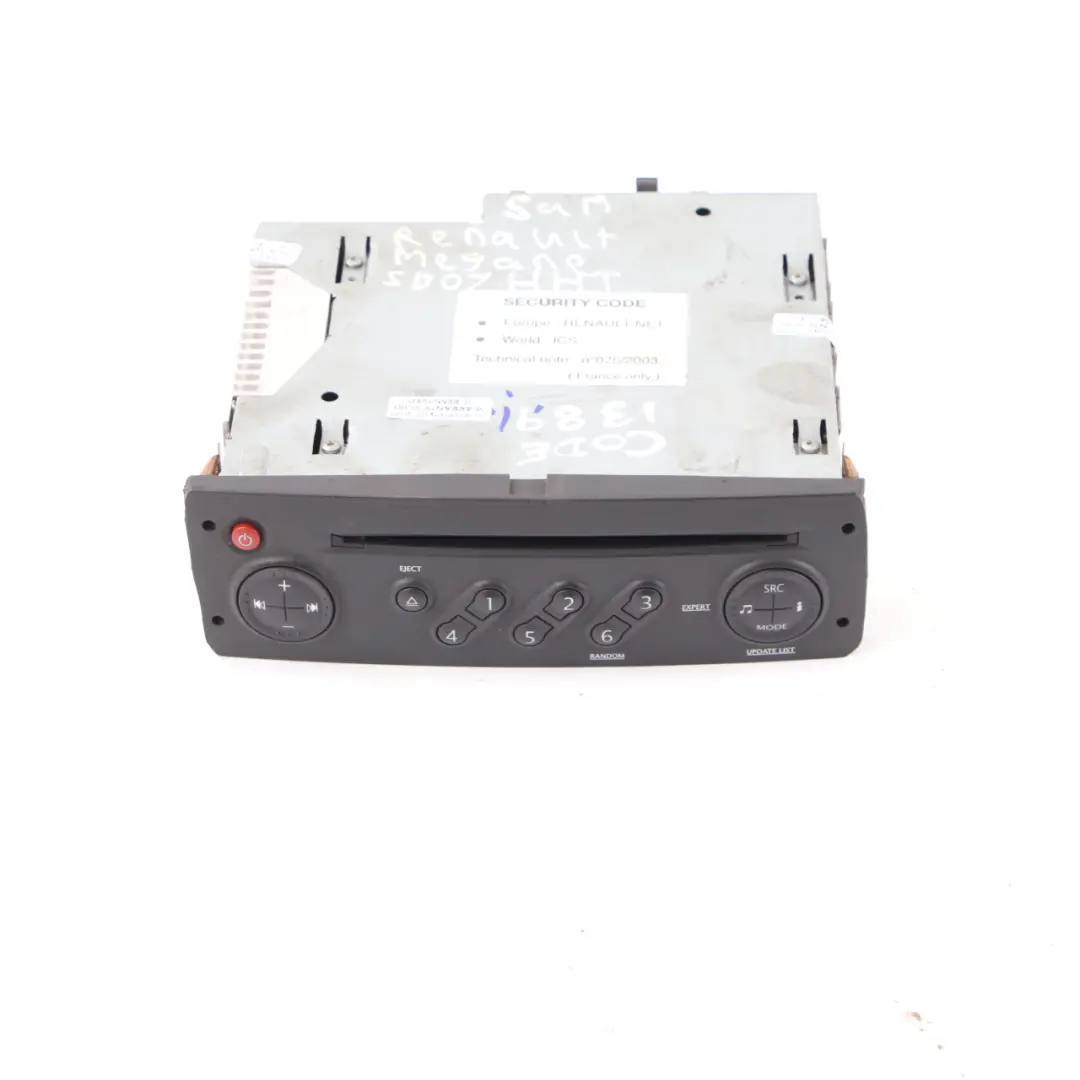 Radio Audio Player Stereo Head Unit to Renault Megane CD with Part number 8200607918 Renault Megane CD Radio Audio Player Stereo Head Unit - SKU 8200607918 - Part number 8200607918