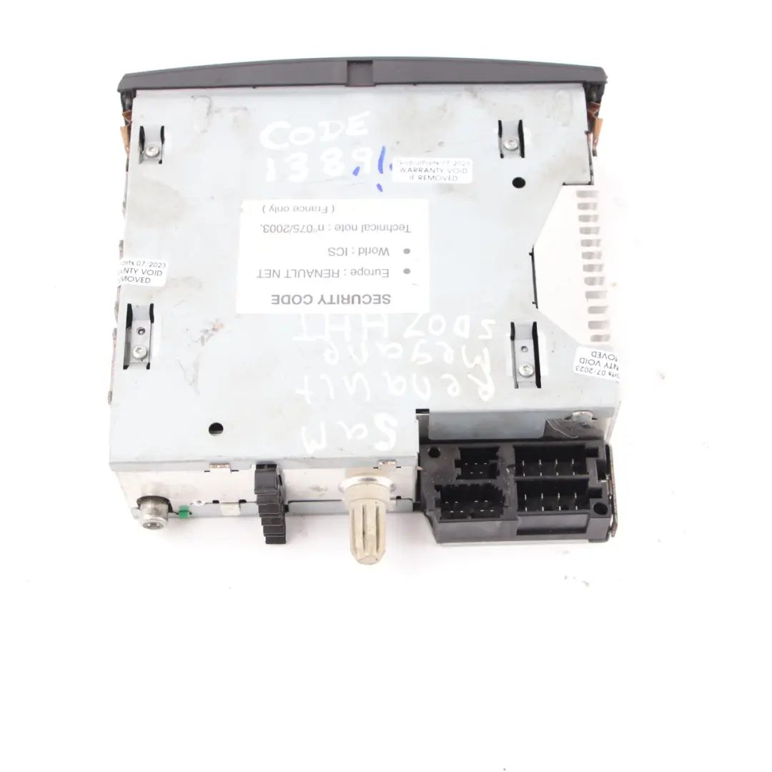 Radio Audio Player Stereoanlage 281150049RT für Renault Trafic II CD mit Teilenummer 8200607918 Renault Trafic II CD Radio Audio Player Stereoanlage 281150049RT - SKU 8200607918 - Teilenummer 8200607918
