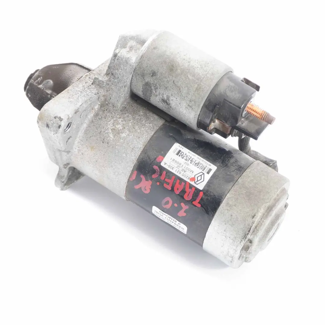 Renault Trafic II Opel Vivaro B 2.0 DCI Diesel Engine Starter Motor - SKU 8200621305A - Part number 8200621305A
