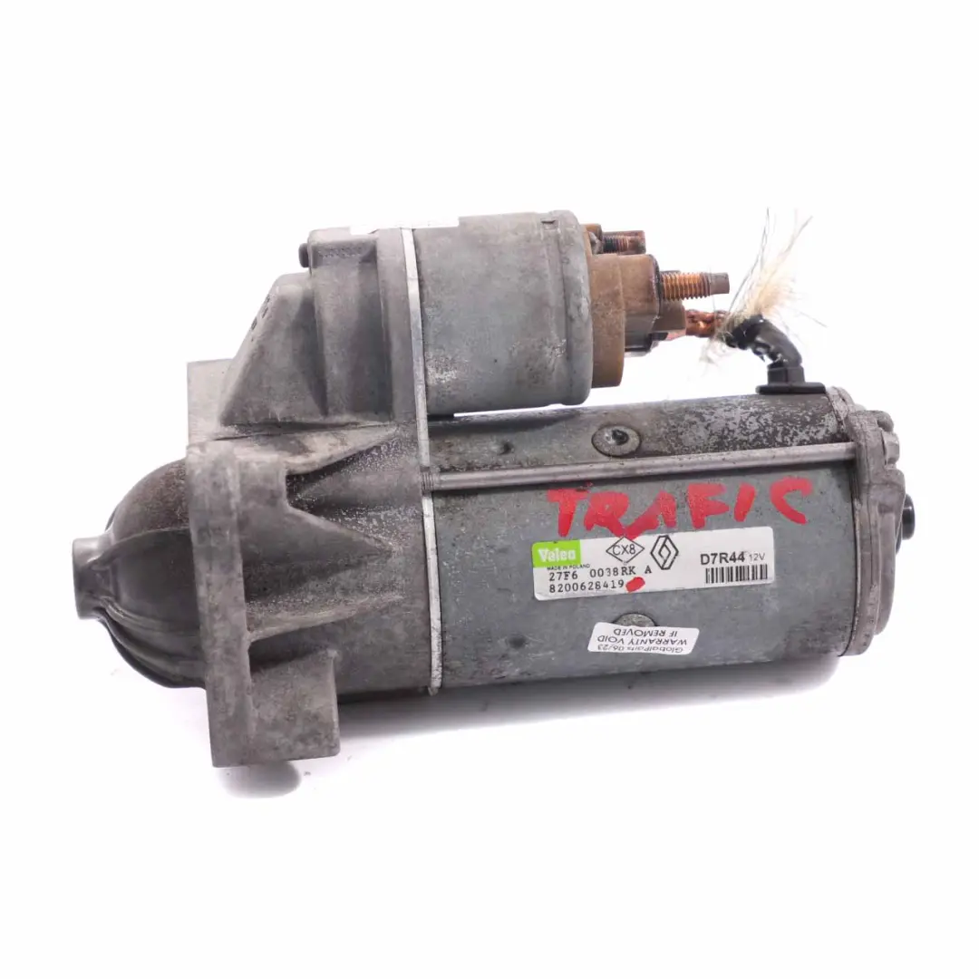Moteur démarrage Valeo pour Renault Trafic Scenic 1.9 DCI Diesel à propos du numéro de pièce 8200628419 Renault Trafic Scenic 1.9 DCI Diesel Moteur démarrage Valeo - SKU 8200628419 - Numéro de pièce 8200628419