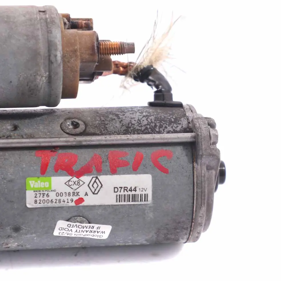 Renault Trafic Scenic 1.9 DCI Diesel Motor arranque Valeo - SKU 8200628419 - Número de pieza 8200628419
