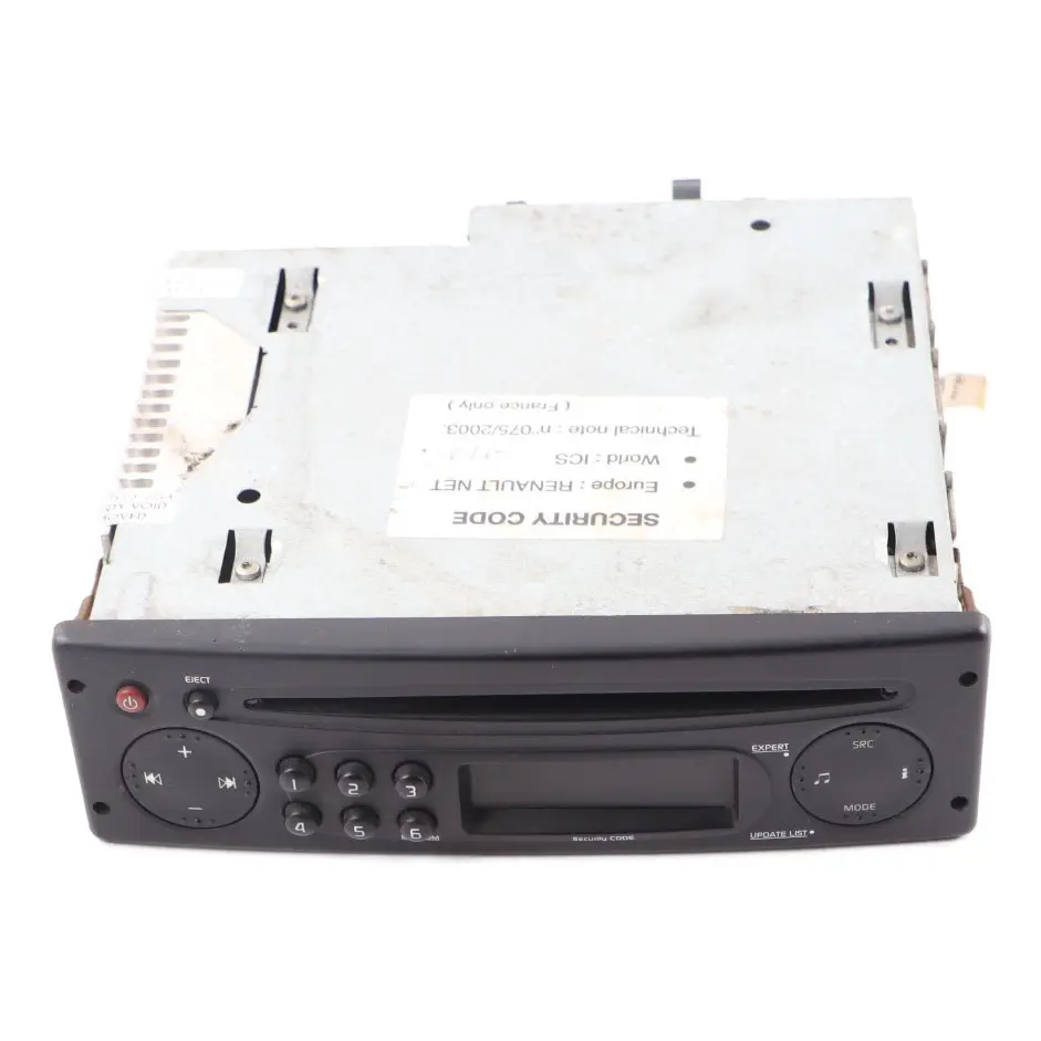 Radio CD Player Audio Stereo Head Unit to Renault Trafic with Part number 8200633639 Renault Trafic Radio CD Player Audio Stereo Head Unit - SKU 8200633639 - Part number 8200633639