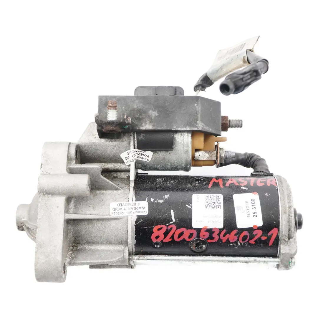 arranque Elstock para Renault Master II Trafic II 2.5 dCi Diesel Motor de con número de pieza 8200634602 Renault Master II Trafic II 2.5 dCi Diesel Motor de arranque Elstock - SKU 8200634602-1 - Número de pieza 8200634602