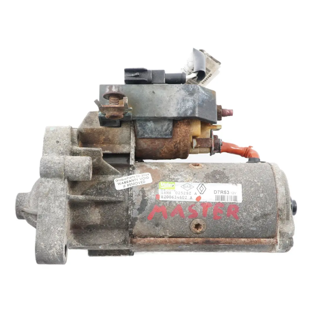 Moteur Diesel Démarreur Valeo pour Renault Master II Trafic II 2.5 dCi à propos du numéro de pièce 8200634602 Renault Master II Trafic II 2.5 dCi Moteur Diesel Démarreur Valeo - SKU 8200634602 - Numéro de pièce 8200634602