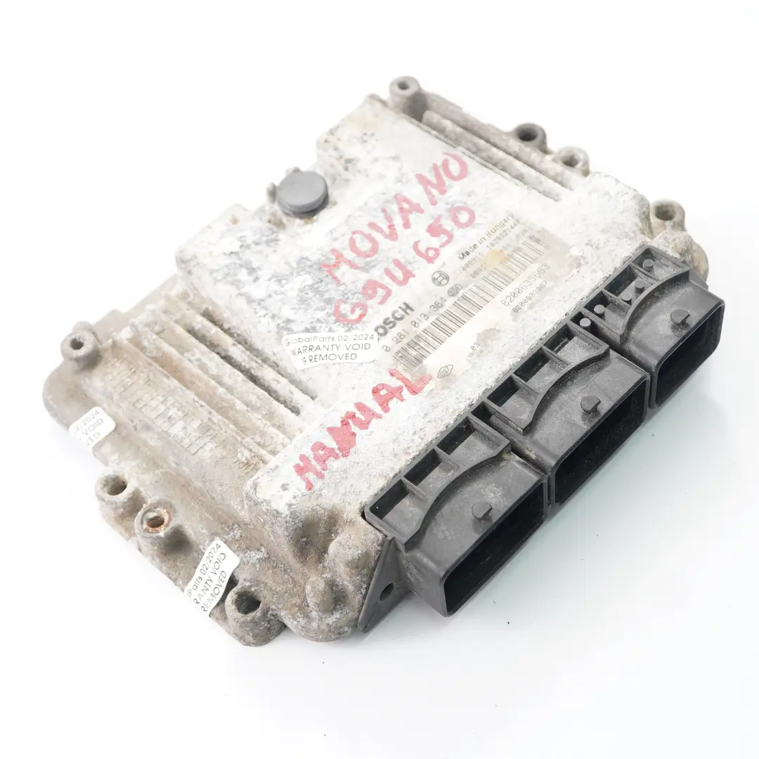 Vauxhall Movano A 2.5 CDTI G9U 650 Engine Module Unit ECU Manual - SKU 8200635663 - Part number 8200635663