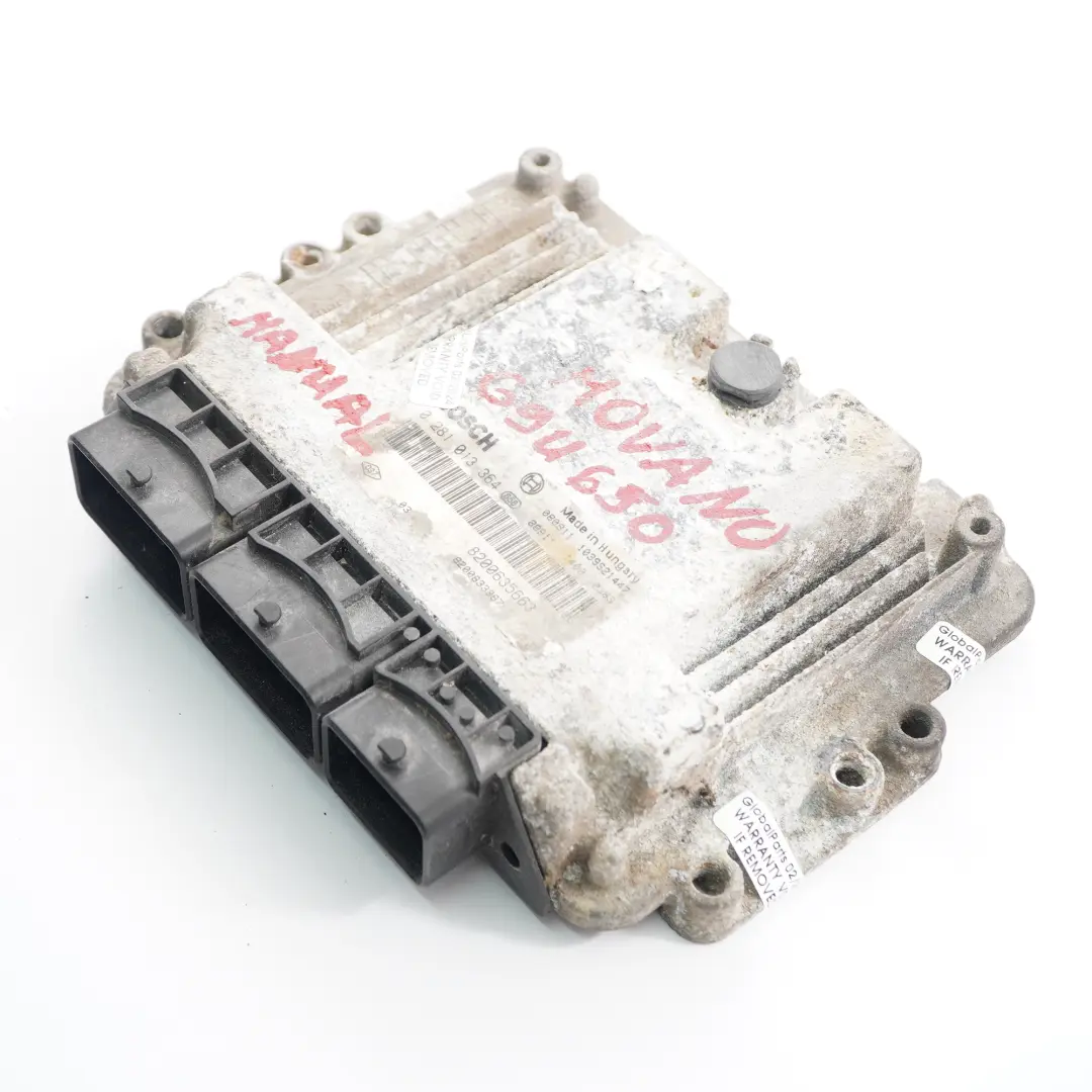Vauxhall Movano A 2.5 CDTI G9U 650 Engine Module Unit ECU Manual - SKU 8200635663 - Part number 8200635663
