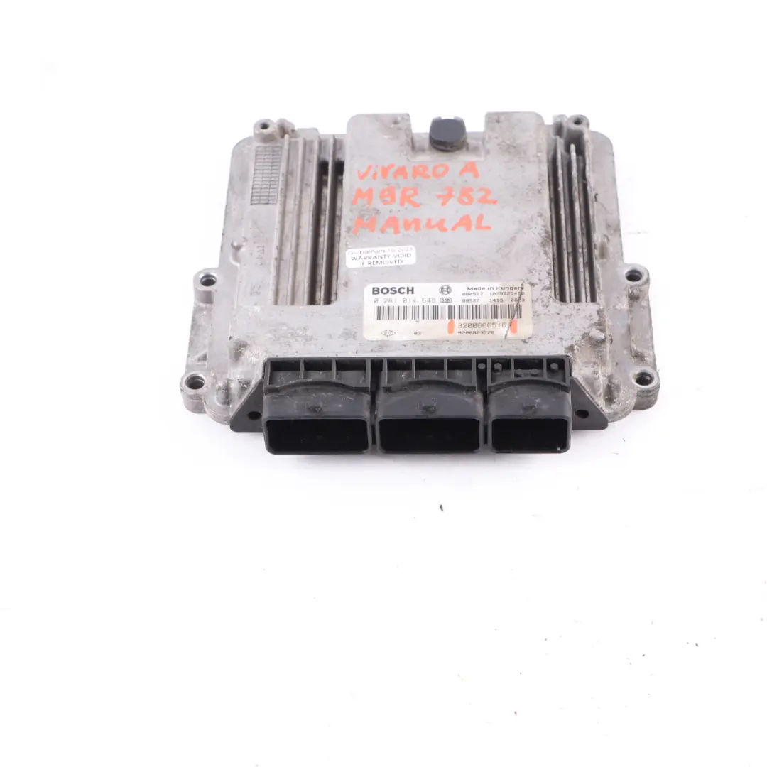M9R 782 2.0 Diesel Unità Motore ECU per Renault Trafic 2 Vauxhall Vivaro con numero di parte 8200666516 Renault Trafic 2 Vauxhall Vivaro M9R 782 2.0 Diesel Unità Motore ECU - SKU 8200666516 - Numero di parte 8200666516