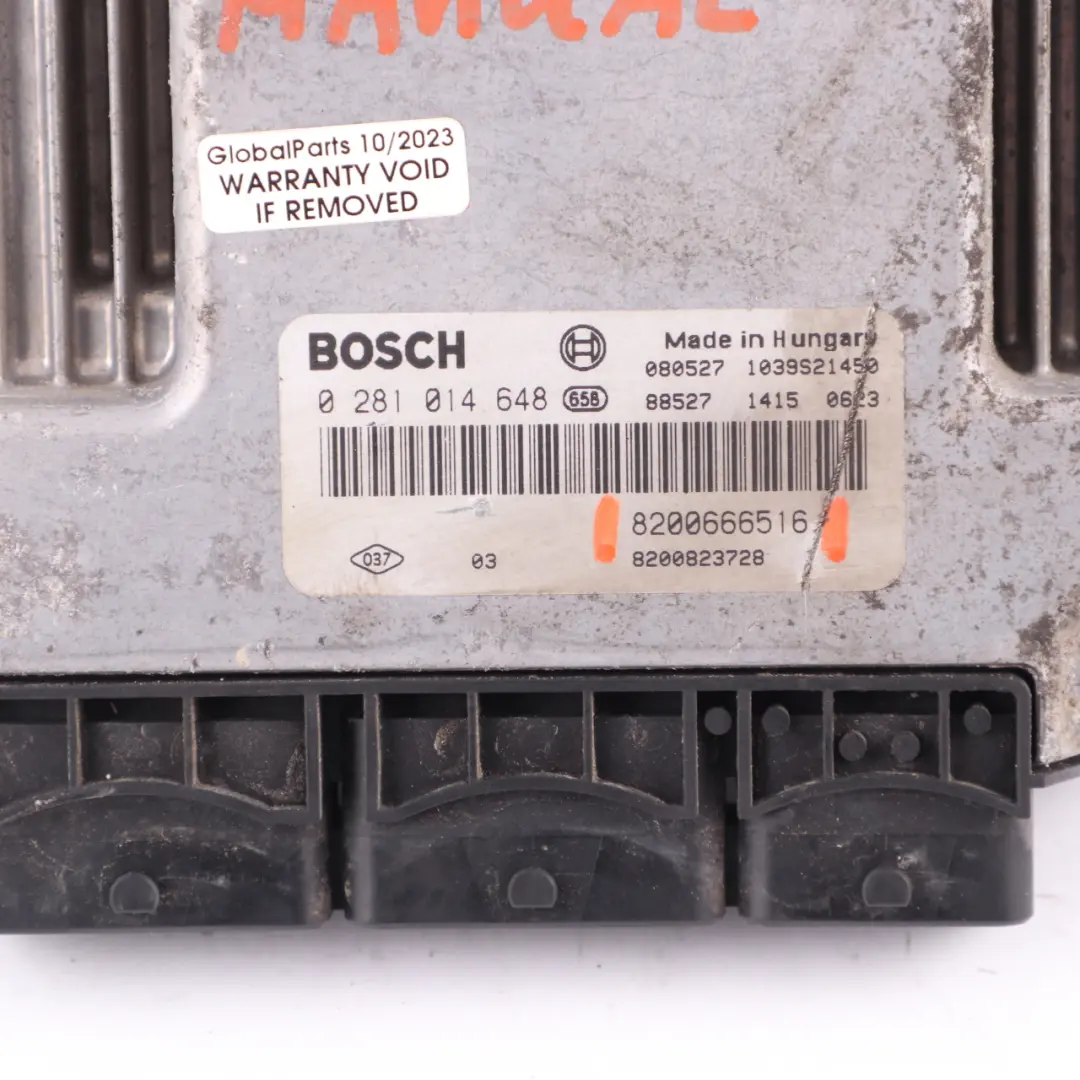 Renault Trafic 2 Vauxhall Vivaro M9R 782 2.0 Diesel Motoreinheit ECU - SKU 8200666516 - Teilenummer 8200666516