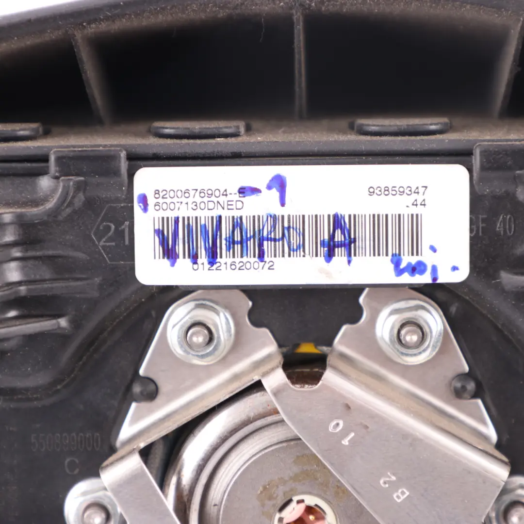 Vauxhall Vivaro A Steering Wheel Air Module Driver Side Black - SKU 8200676904-1 - Part number 8200676904