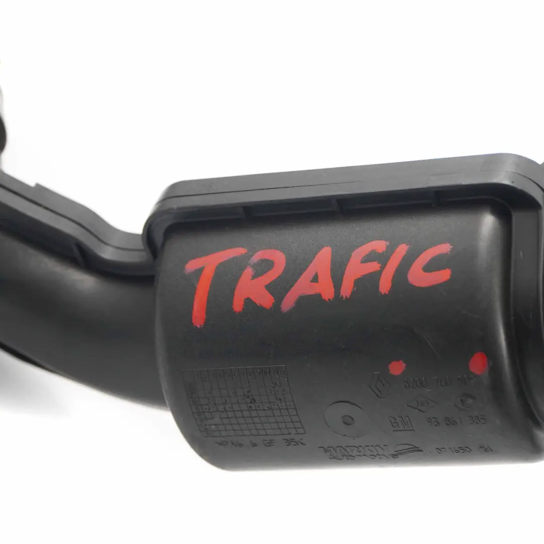 Intake Pipe Renault Trafic Opel Vivaro 2.0 DCI Turbo Hose to Air with Part number 8200760909 Air Intake Pipe Renault Trafic Opel Vivaro 2.0 DCI Turbo Hose - SKU 8200760909 - Part number 8200760909