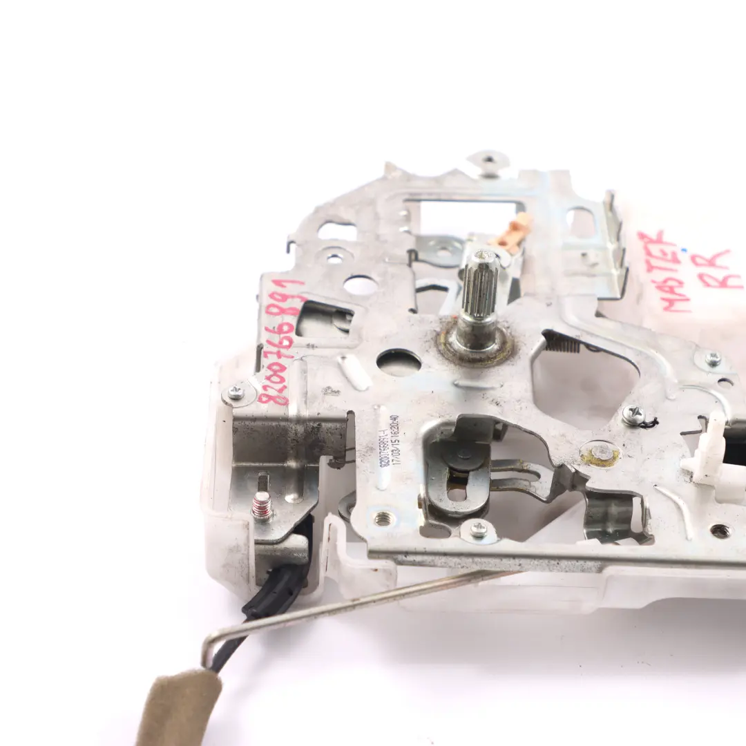 Serrure porte arrière droite Mécanisme verrouillage pour Renault Master 3 à propos du numéro de pièce 8200766891 Renault Master 3 Serrure porte arrière droite Mécanisme verrouillage - SKU 8200766891 - Numéro de pièce 8200766891