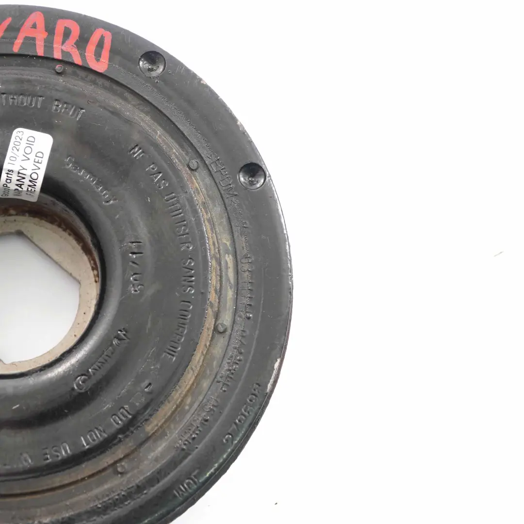 Moteur Diesel Poulie vilebrequin pour Renault Trafic II Vivaro B 2.0 DCI à propos du numéro de pièce 8200767762 Renault Trafic II Vivaro B 2.0 DCI Moteur Diesel Poulie vilebrequin - SKU 8200767762 - Numéro de pièce 8200767762