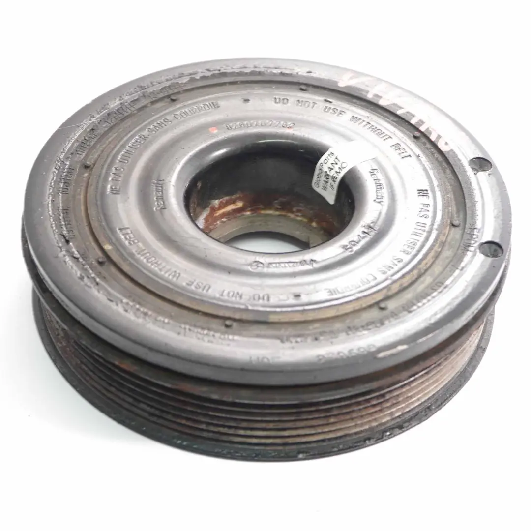 Crankshaft Pulley to Renault Trafic II Vivaro B 2.0 DCI Diesel Engine with Part number 8200767762 Renault Trafic II Vivaro B 2.0 DCI Diesel Engine Crankshaft Pulley - SKU 8200767762 - Part number 8200767762