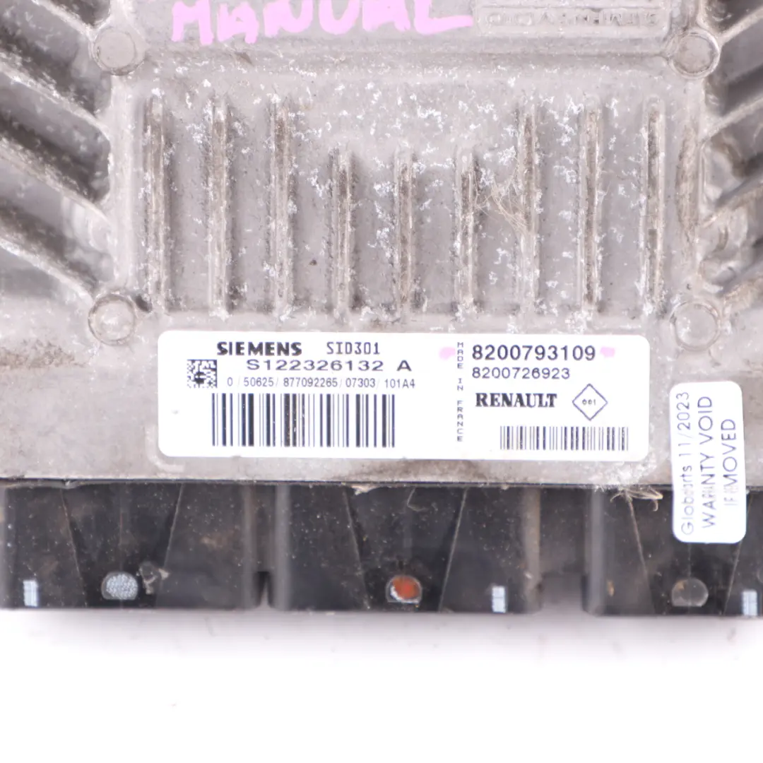 K9K 780 1.5 DCI Engine Control Unit ECU Manual to Renault Laguna 3 III with Part number 8200793109 Renault Laguna 3 III K9K 780 1.5 DCI Engine Control Unit ECU Manual - SKU 8200793109 - Part number 8200793109