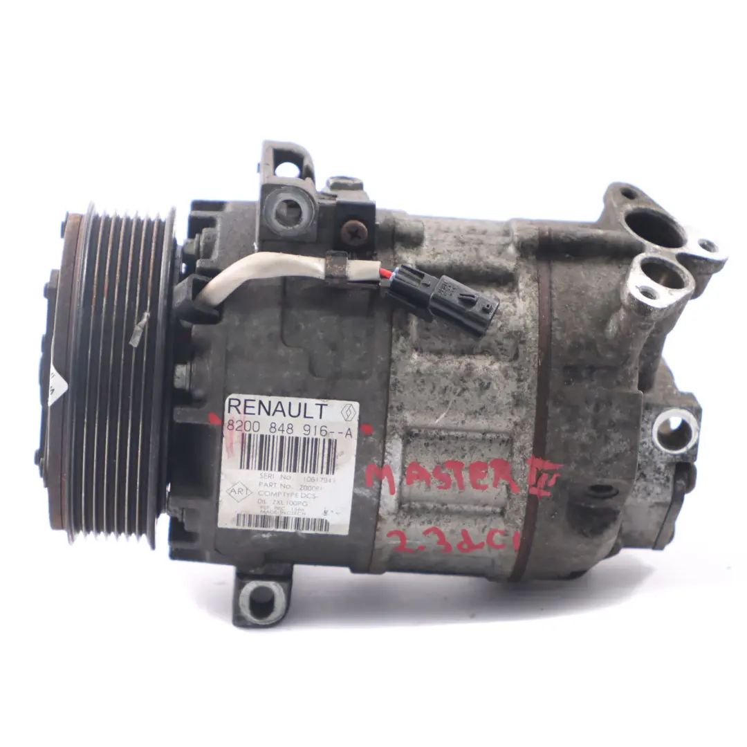 Renault Master III 2.3 DCi Compressore Aria Condizionata Pompa A/C - SKU 8200848916 - Numero di parte 8200848916