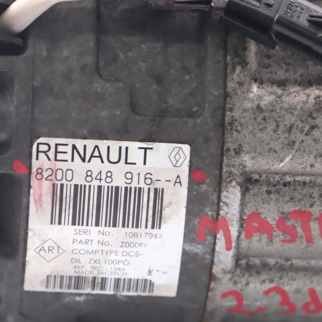 Renault Master III 2.3 DCi Compressore Aria Condizionata Pompa A/C - SKU 8200848916 - Numero di parte 8200848916