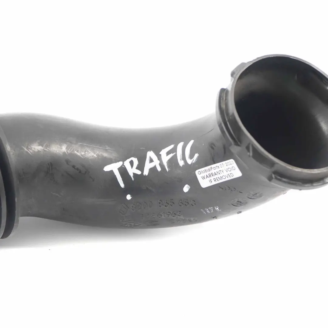 Tubo d'aspirazione Tubo di carica dell'intercooler per Renault Trafic II con numero di parte 8200865653 Renault Trafic II Tubo d'aspirazione Tubo di carica dell'intercooler - SKU 8200865653 - Numero di parte 8200865653