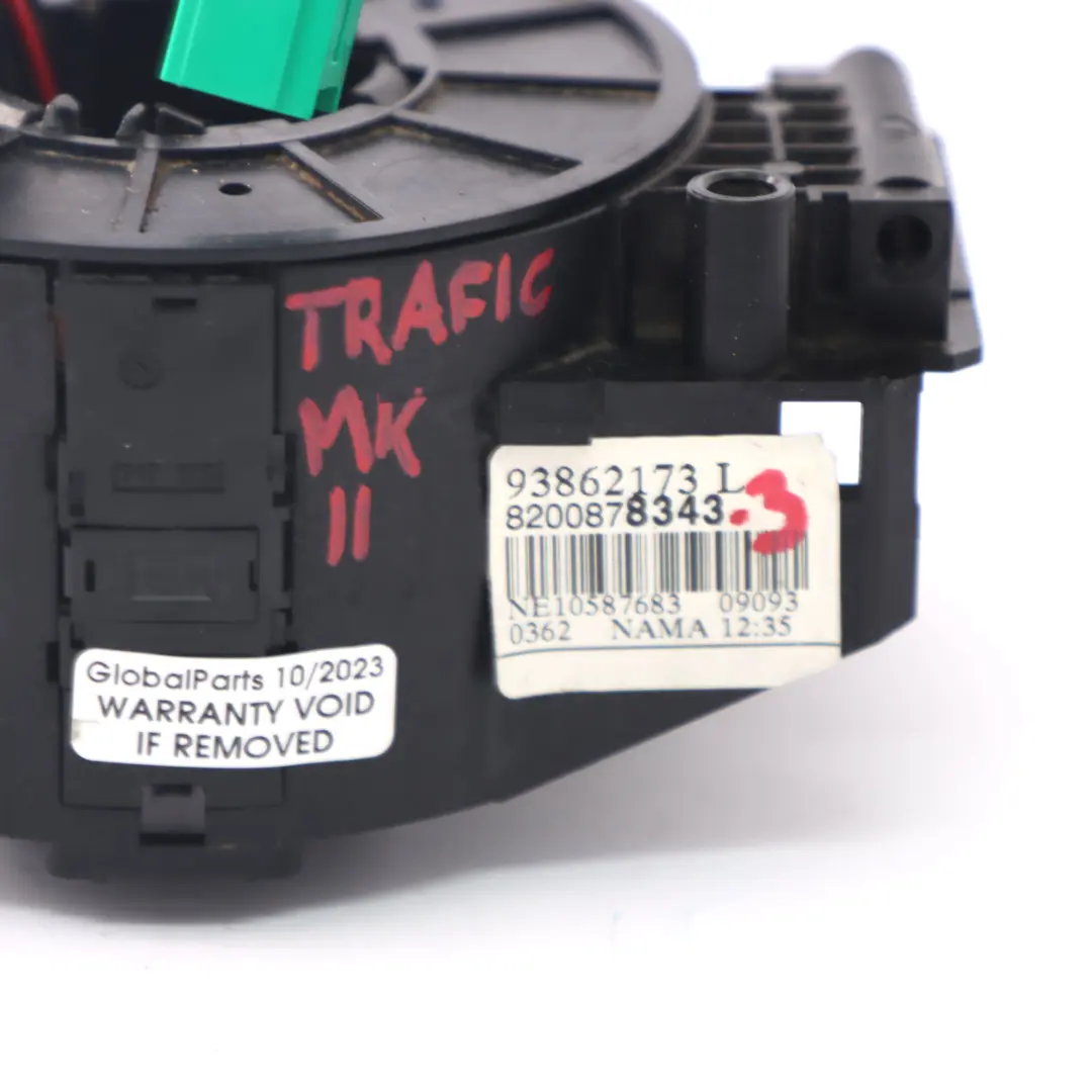 Steering Wheel Slip Ring Squib Unit to Renault Trafic 2 Opel Vivaro A with Part number 8200878343 Renault Trafic 2 Opel Vivaro A Steering Wheel Slip Ring Squib Unit - SKU 8200878343-3 - Part number 8200878343