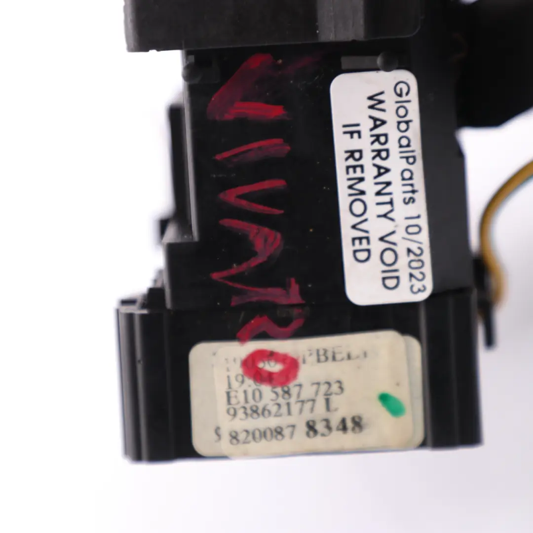 Renault Trafic II Interruttore piantone sterzo Lampada spia Stalk - SKU 8200878348-1 - Numero di parte 8200878348