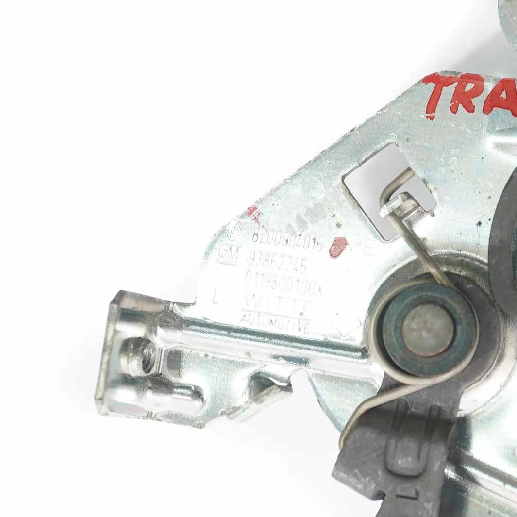  Serratura porta Renault Trafic Siliding Meccanismo caricamento - SKU 8200904016 - Numero di parte 8200904016